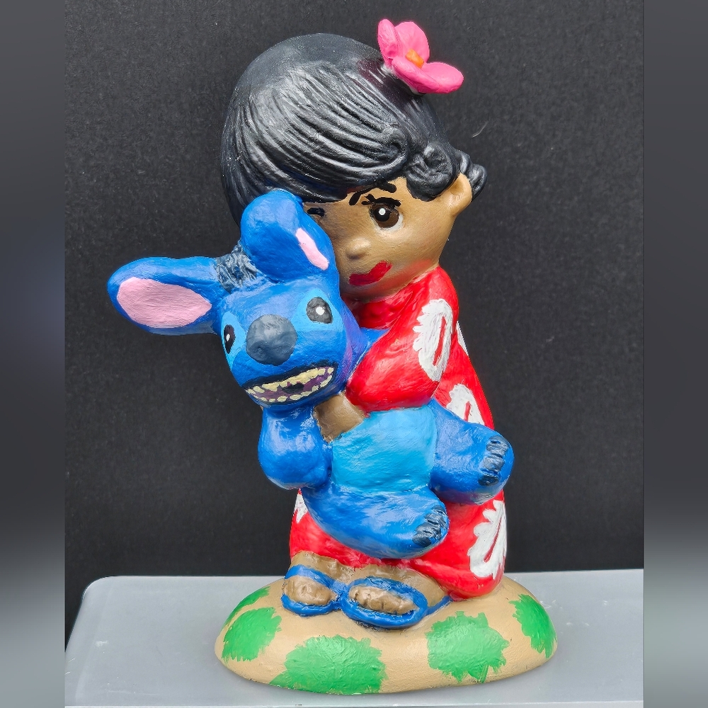 Lilo & Stitch Inspired Altered Precious Moments - OOAK